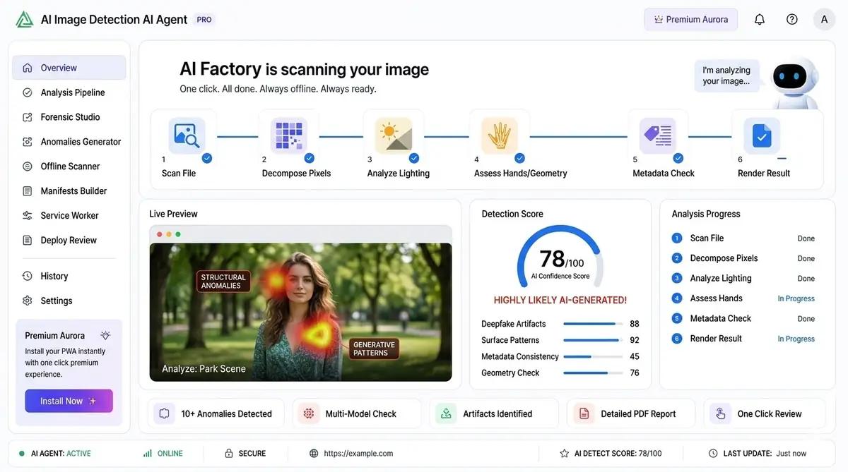 AI Color Agent — example of the AI tool dashboard software